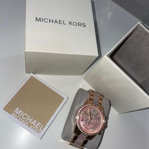 Rose gold michael kors watch